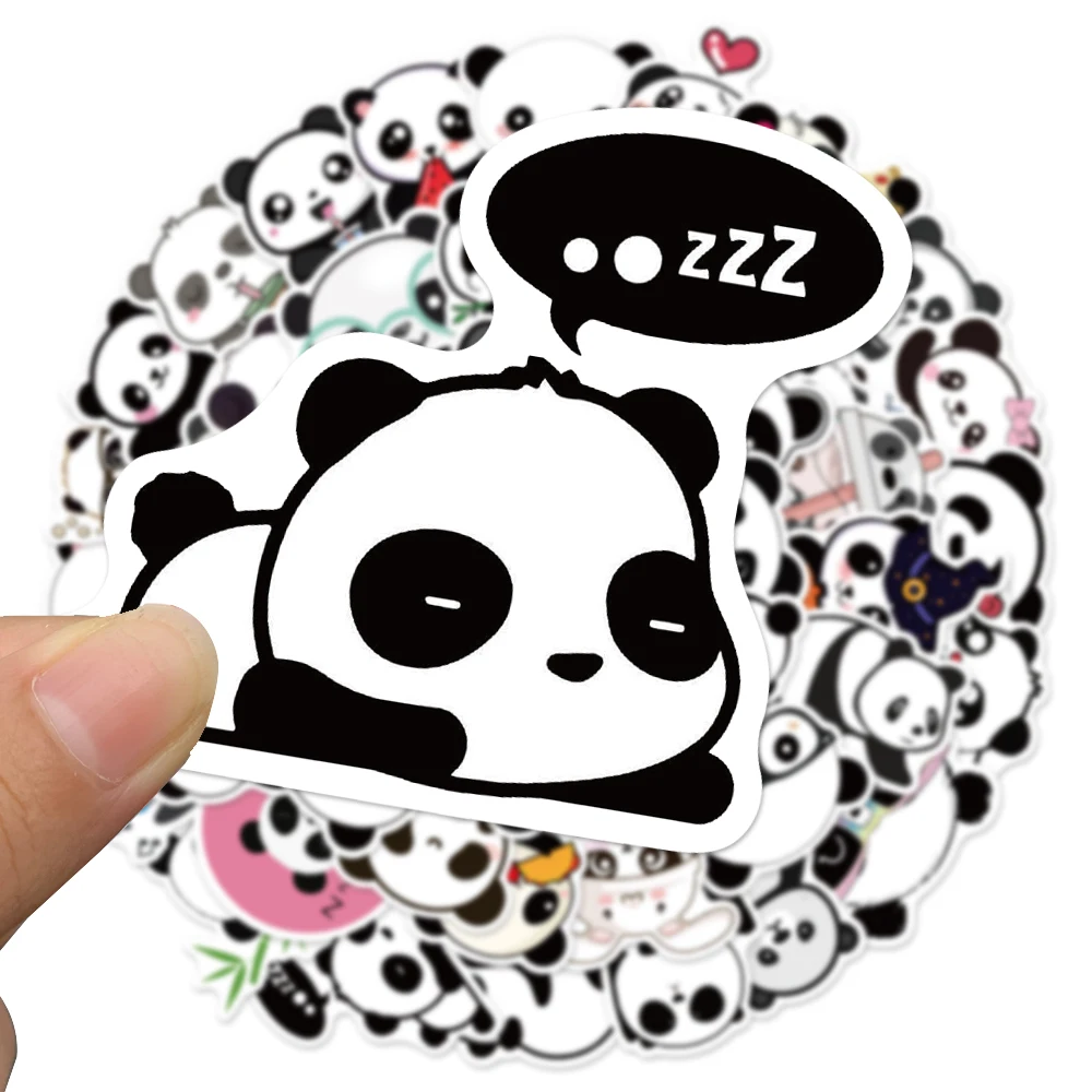 50Pcs Kawaii Panda Anime Stickers For LaptopTravel Case Guitar Car  Skateboard Computer Waterproof Esthetics Sticker Kid Gifts - AliExpress