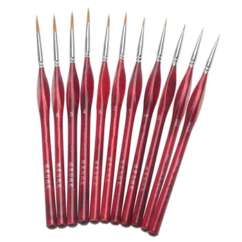 

11pcs/set Extra Fine Detail Paint Brushes Detail Paint Brushes Miniature for Art Painting Nail Acrylic Make-up Painting Supplies