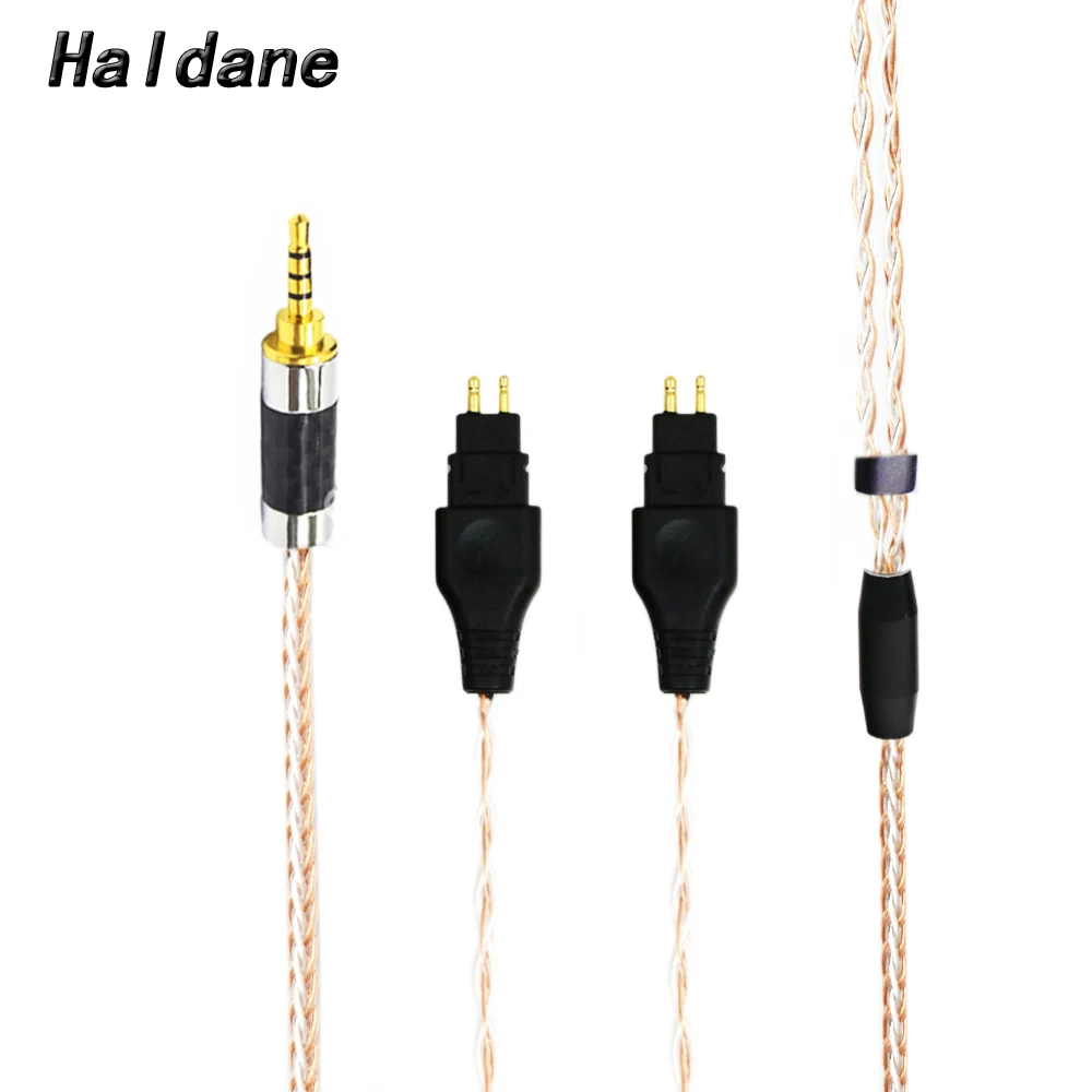 Haldane HIFI 8 Cores Copper Silver Mixed Headphone Upgrade Cable Replacement Cable for HD600 HD650 HD525 HD545 HD565 HD580 HD6xx