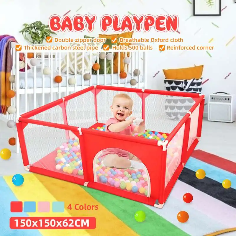 colorful baby play yard