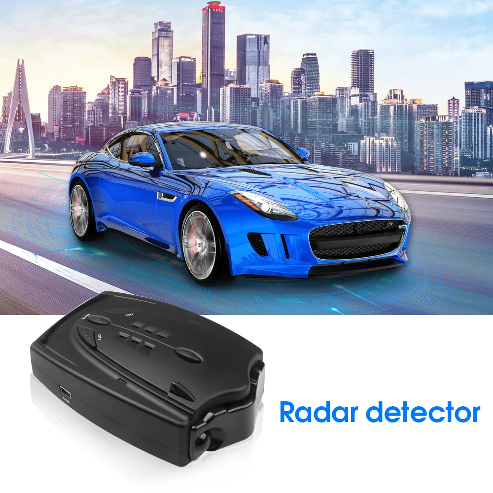 

Full Band Radar Detectors DC12V Car Detector Anti Laser Speed Voice Alert Alarm Warning English Russian Thai Stick On Windsheild