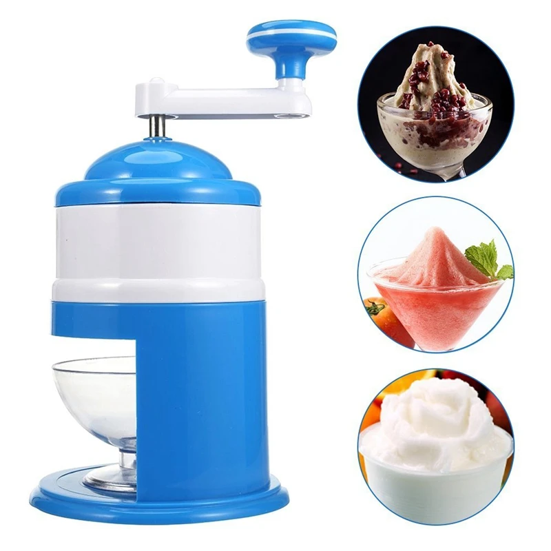 

Household Easy Ice Shaver Crusher Handheld Snow Manual Crushing Ice Machine