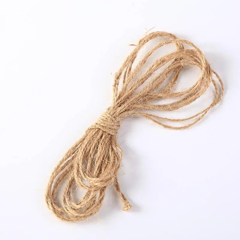 5m Hemp Natural Brown Rope String Cord Craft Wrapping Diy Twine
