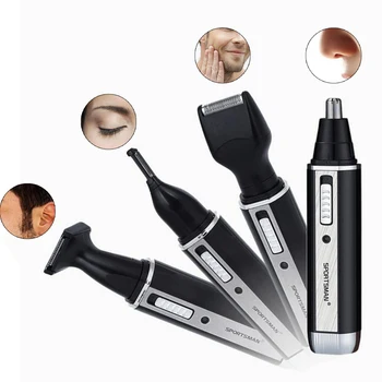 

4 in 1 Rechargeable Nose Hair Trimmer Set Multifunction Eyebrow Ear Face Hair Removal Tool Electric Trimmer Shaving Razor