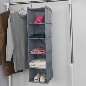 

3/4/5/6 Layers Hanging Closet Organizer Home Organizer Holder Hanging Organizer Hook Drawer Rack Closet Wardrobe Storage Bags