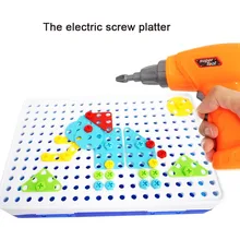 Дети электрическая дрель гайка в сборе разборка образовательные игрушки блоки наборы дизайн строительные игрушки для мальчиков