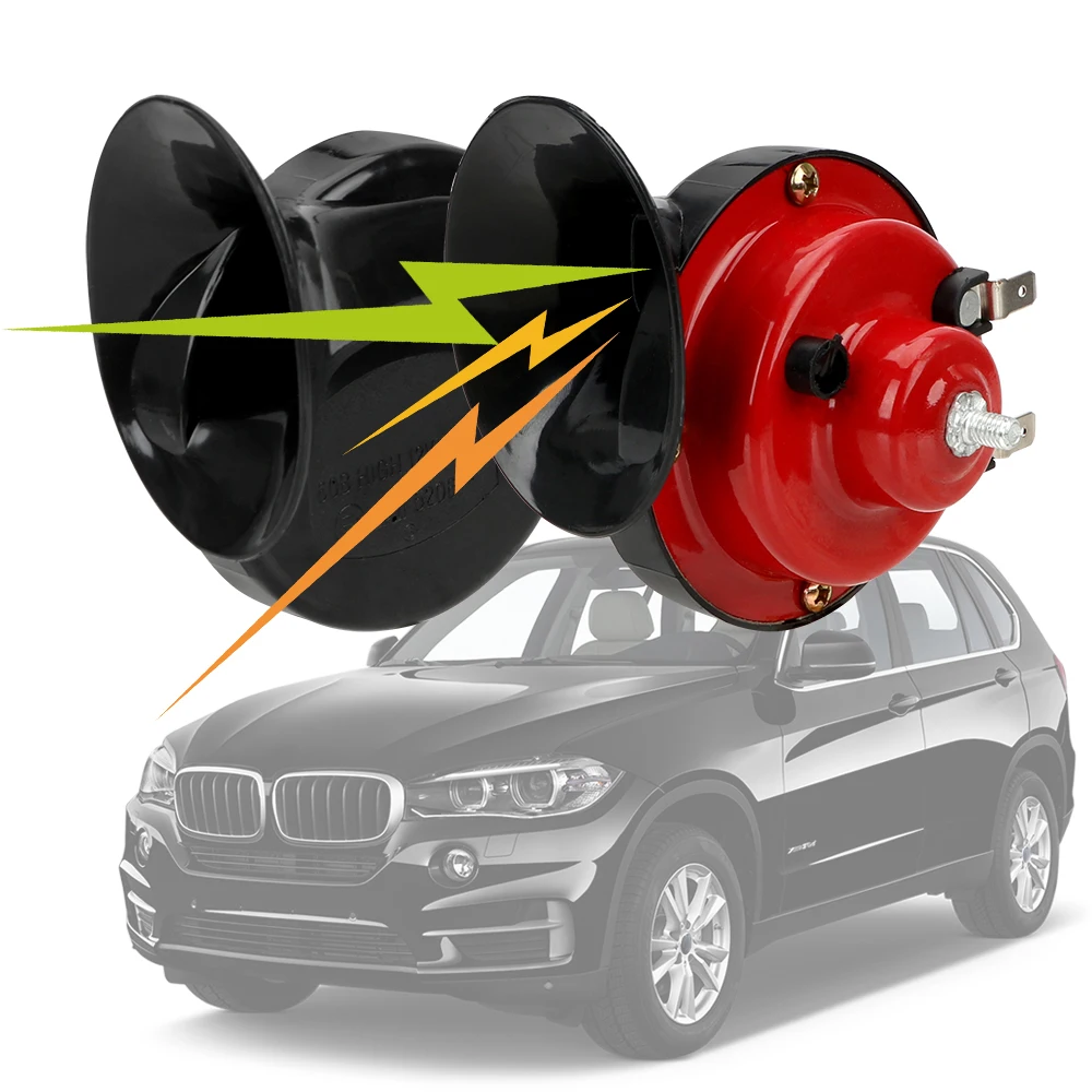 FORAUTO автомобильные рожки для автомобиля Мотоцикл Грузовик универсальный вентилятор Улитка рог 1 пара Водонепроницаемый 12 В высокого и низкого давления рог динамик