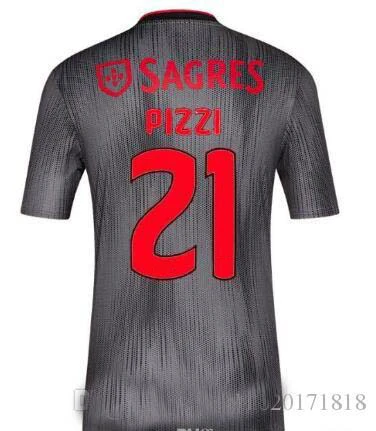 19 20 Benfica Футбольная Футболка JONAS JOAO FELIX взрослая футболка PIZZI SEFEROVIC SALVIO Home Out футбольные футболки - Цвет: away