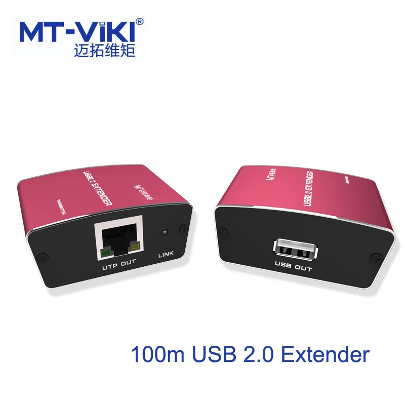 

MT-VIKI High Quality Full USB 2.0 Extender 100m 300ft USB to CAT RJ45 LAN UTP Cable Extension USB2.0 Repeater with Power 450FT