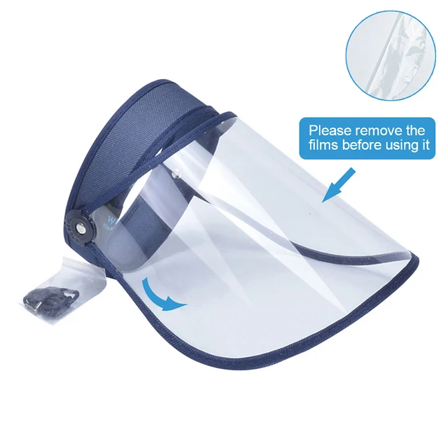 transparent visor cap