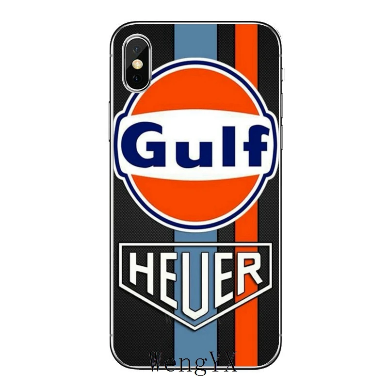 Vintage Gulf Racing car Accessories Phone Case For Huawei P30 P20 Pro P10 P9 P8 Lite Y5 Y6 Y7 Y9 P Smart Plus 2018 2019 