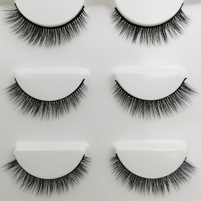Pairs mink false eyelashes natural long 3d mink lashes fluffy wispy fake lashes thick cilios makeup eyelash extension tools