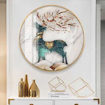 

In 2020 the new 5 d diamond paint circular deer sitting room crystal craft your own tile cross-stitch restaurant