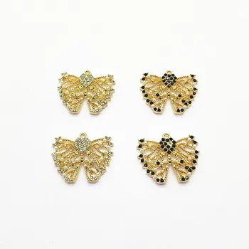 

New arrival! 19x23mm 50pcs Zinc Alloy/Rhinestone Butterfly Charm/pendant for Earrings DIY parts,Jewelry Findings & Components