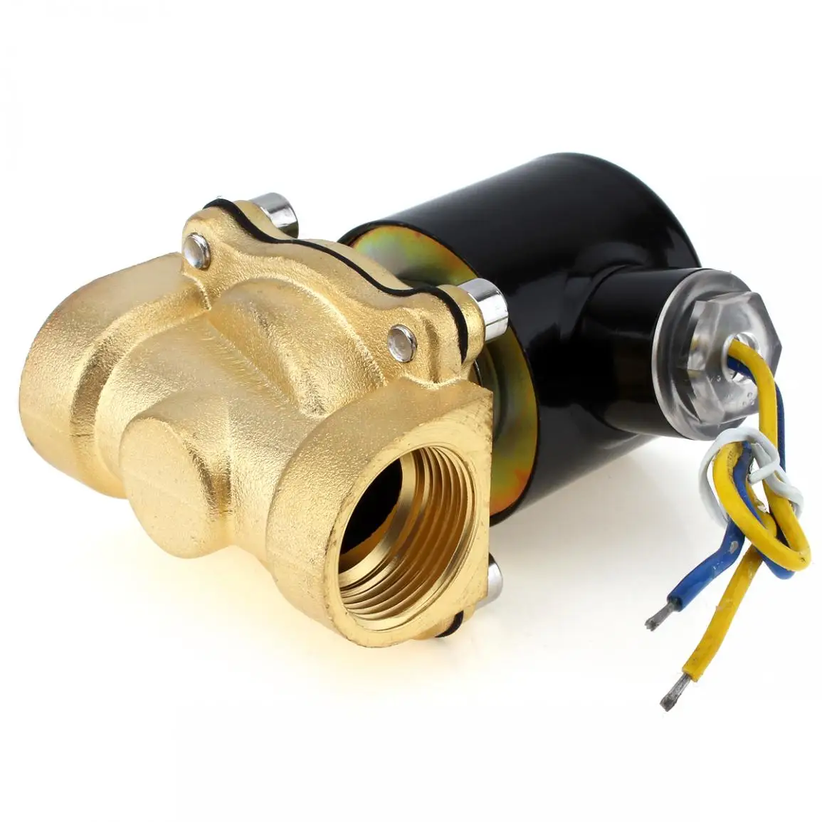 Электромагнитный клапан DC 12V 3/" NPT N/C латунь нормально закрытый электрический клапан для воды, масла, воздуха, дизельного топлива