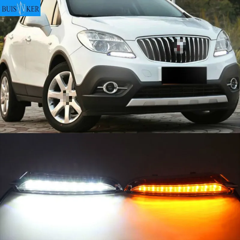 

For Buick Encore Opel Mokka 2012 2013 2014 2015 LED DRL Daytime Running Light Driving Daylight Signal lamp Styling