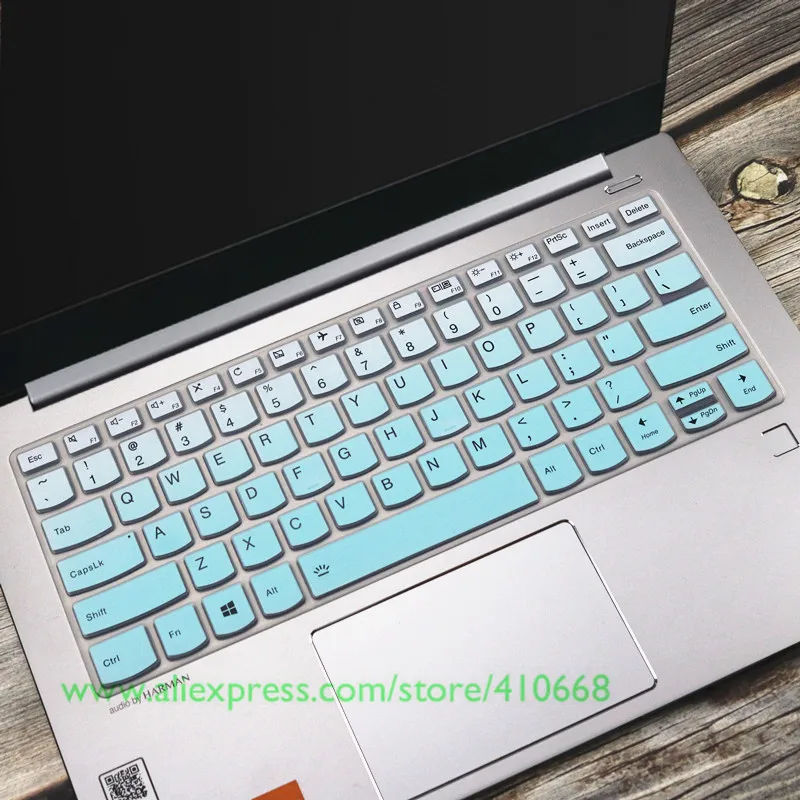 Gradualskyblue Силиконовый чехол для клавиатуры для lenovo Ideapad 320-14 320s-15 120s-14 330C-14 S130-14 340C-14 330S-14 V320-14 V330-14 - Цвет: Gradualskyblue