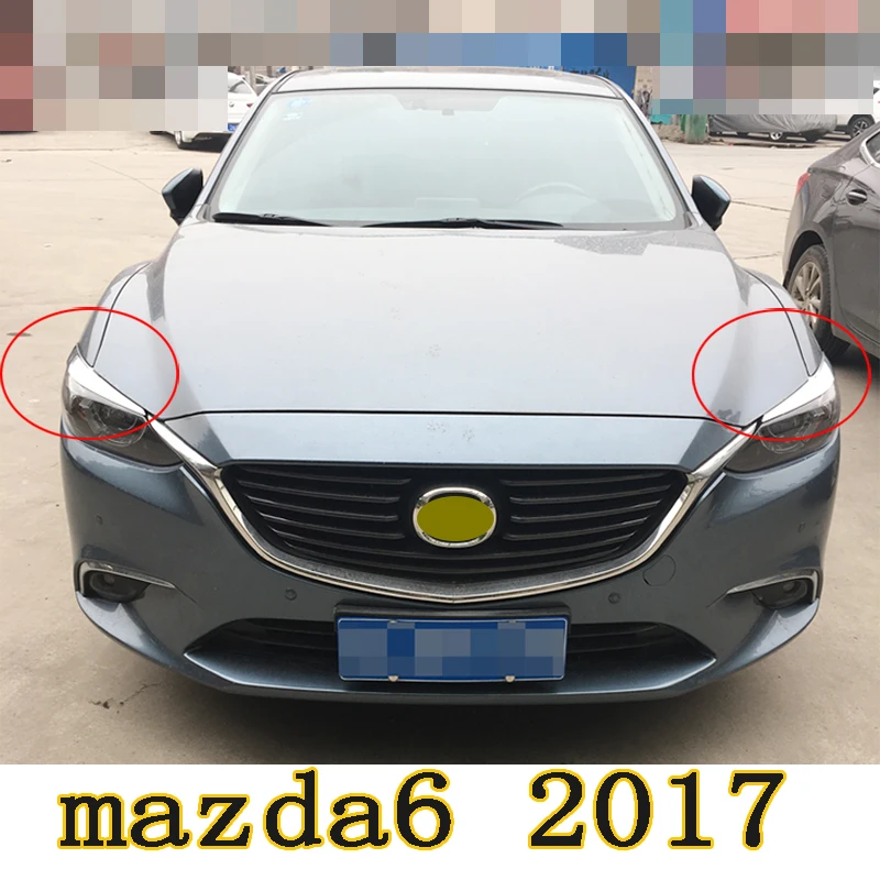 Для Mazda 6 atenza 2016 2017 комплект кузова ABS налобный фонарь брови декоративная крышка