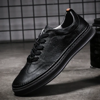 

Casual genuine Leather Shoes Men lace up Soft oxfords Men Shoes Breathable Flats Shoe outdoor Hot Sale Moccasins Shoes for men