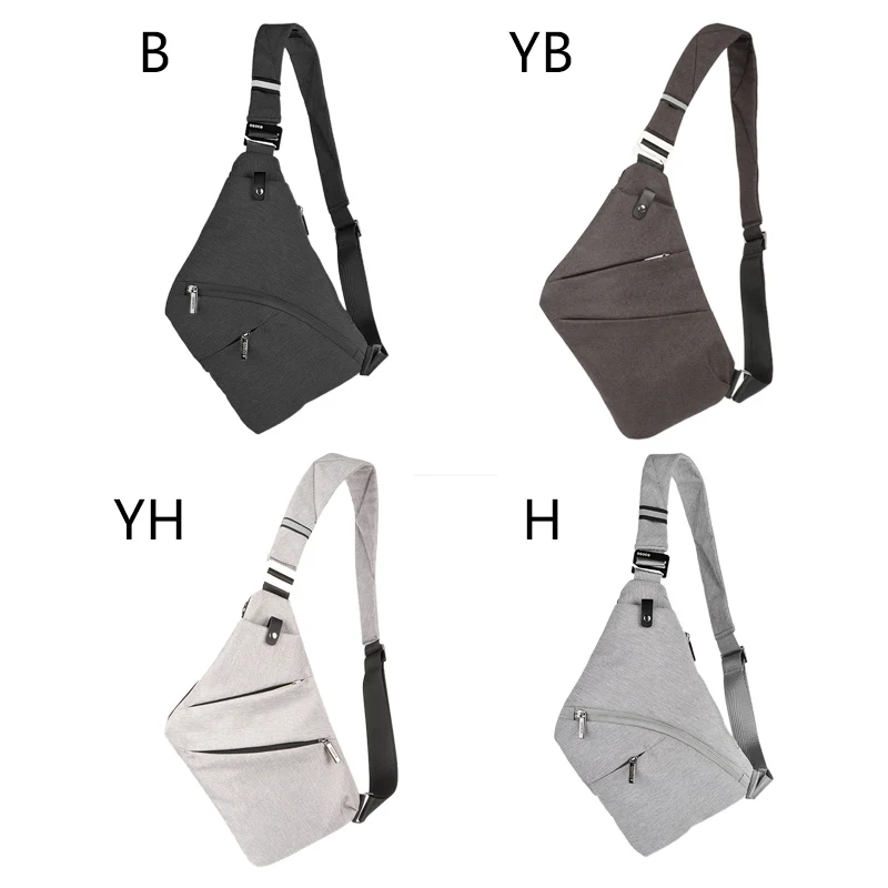 

Men Fashion Concise Casual Waterproof Sport Solid Color Travel Adjustable Strap Shoulader Bag