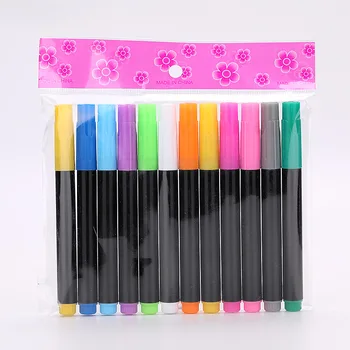 

1/12Pcs/Set Different Colors Water-soluble Liquid Chalk Children's Drawing Pen Non-dust Board Chalk Marker Pens Colorful ink