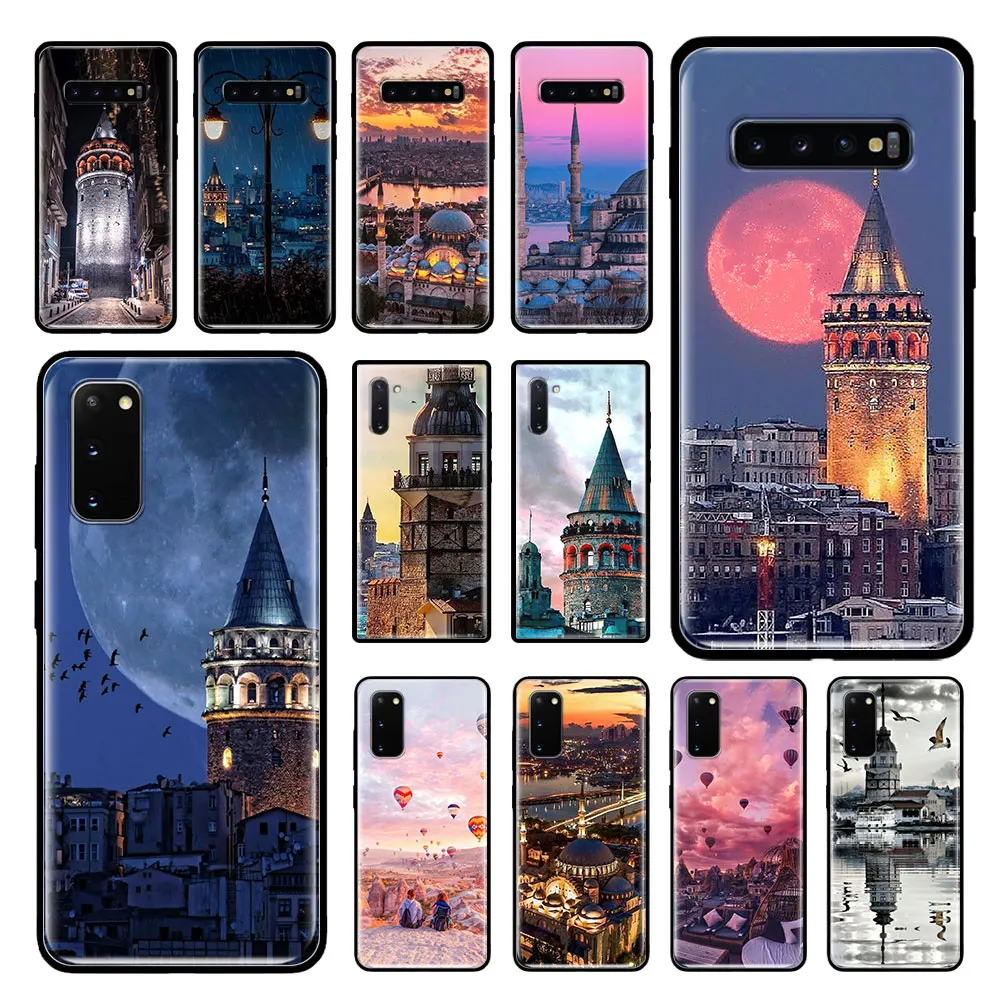 Turkey City Case for Samsung Galaxy S20 Ultra S10 Plus 5G S10e S9 S8 Note 10 Lite 9 Black Soft Phone Cover Bags | Мобильные телефоны