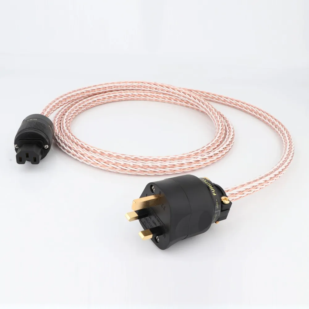 Hifi 12tc Power Cable High Quality 6n Occ Hifi Power Cord With Uk 13a
