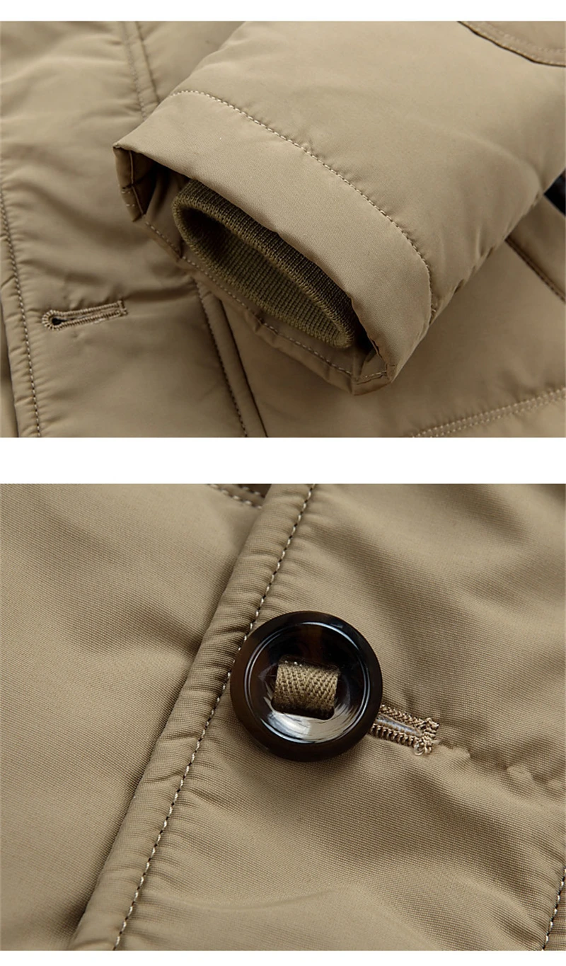 Jaqueta masculina de inverno com capuz, jaqueta