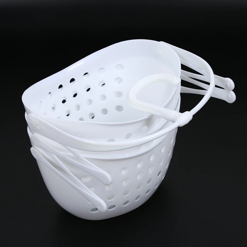 3 Tier Plastic Basket Shower Caddy Hanging Rack Tidy Shelf Organiser Storage,White