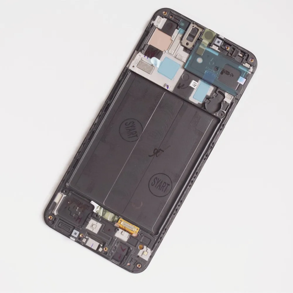 Amoled para Samsung Assembléia para Samsung Super Galaxy - ds A505fd A505a Display Touch Screen Digitador Lcd A50 2021 A505f 6 a505f ds a505f a505fd a505a display touch