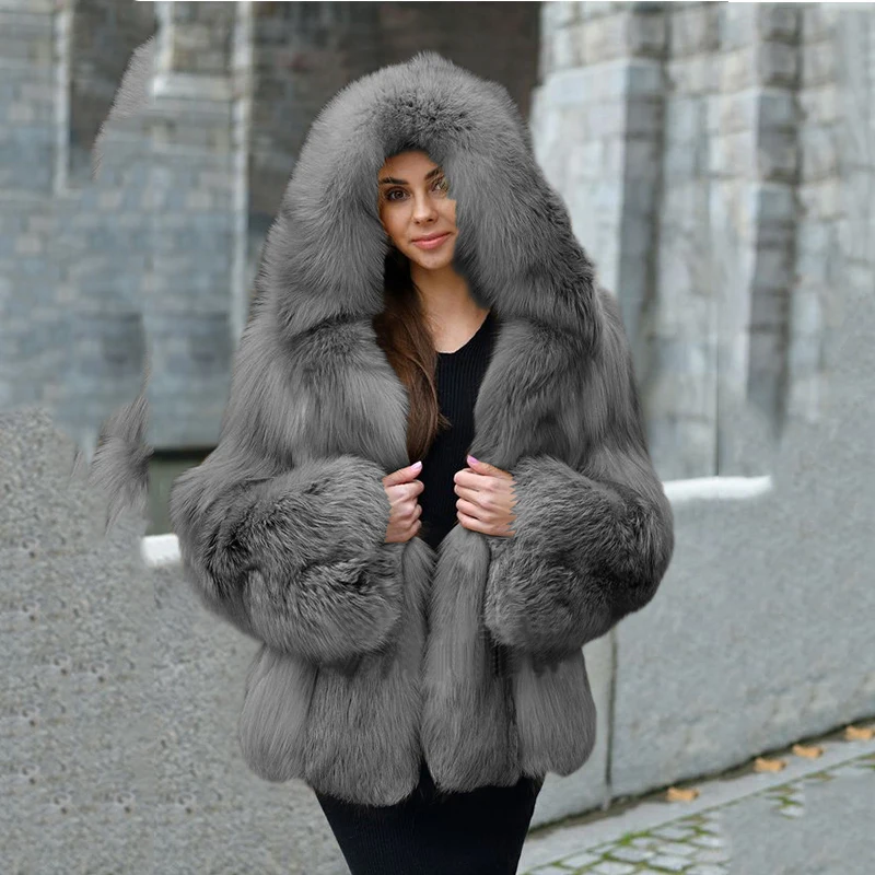 Faux Fur Coat Women 2020 Winter Top Fashion