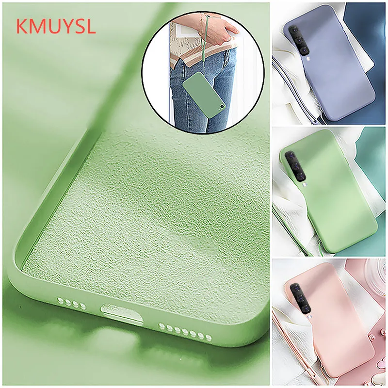 

Liquid Silicone Lanyard Case For Samsung Galaxy A10 A30 A50 A70 A6 A7 J8 J6 J4 S8 S9 S10 Plus S10E S7 2018 M30 M20 Note8 9 Cover