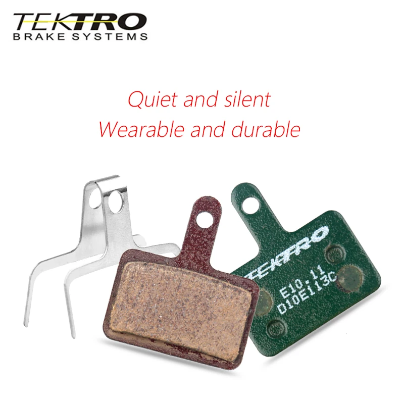 TEKTRO-Pastillas de freno de disco E10.11 para bicicleta de montaña y carretera, pastillas de freno plegables para MT200/M355/M395/M415/M285/M286/M280