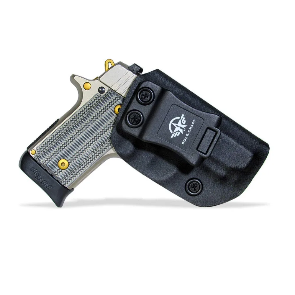 HOLSTER BLACK KYDEX FITS SIG P938 w/TLR6 W/Speed Clips 