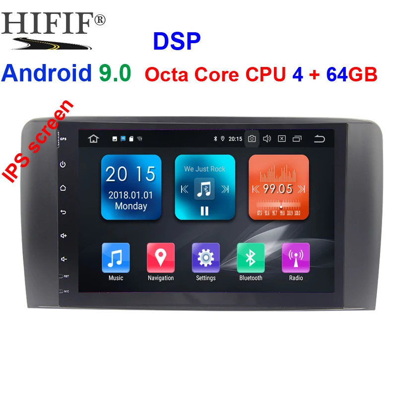 ##BUY Android 9.0 DSP IPS Media Radio GPS for Mercedes Benz R Class W251 R280 R300 R320 R350 R63 2006 2013 Navigation no DVD Player