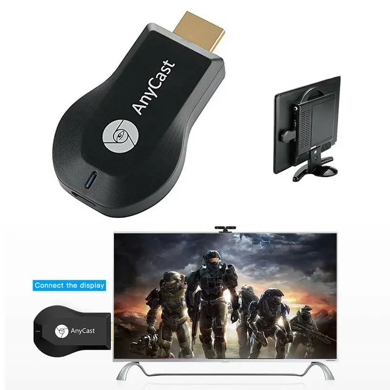 Anycast M4plus Chromecast 2 зеркальное отображение нескольких для ТВ приставки мини адаптер