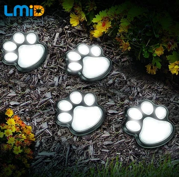 

Outdoor Solar Lamp Animal Paw Design Decorative Lamp Solar Paw Garden Lights Decor For Christmas Patio Yard Walkway Lighting
