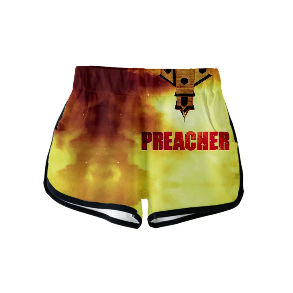 Коллекция 2019 года, телевизионная серия Preacher, сезон 4, Джесси кассиди, тюльпан, 3d принт, летние женские повседневные милые шорты для девочек