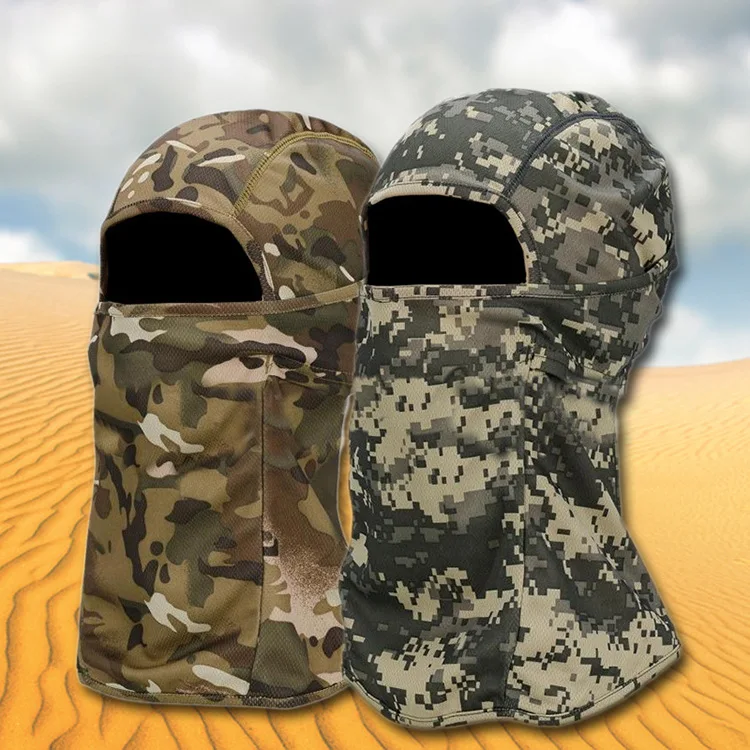 

Free Shipping Hunting Tactical Camouflage Head Cover Airsoft Mask Sunscreen Dust-proof Full-wrapped Headscarf