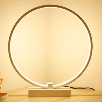 

LED Round Table Lamp Home Minimalist art Hand Controlled Schlafzimmer Lampe Study Bedroom Hotel Bedside Lamp Decoration