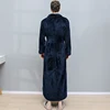 Men Extra Long Warm Jacquard Flannel Bath Robe Winter Plus Size Zipper Bathrobe Mens Coral Fleece Robes for Women Dressing Gown ► Photo 2/6