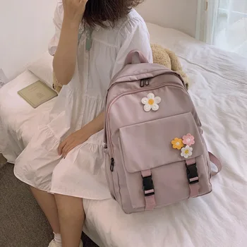 

Korean style College Students backpack Sweet girl backpack fashion casual couple travel backpack men and women Shoulder Bags