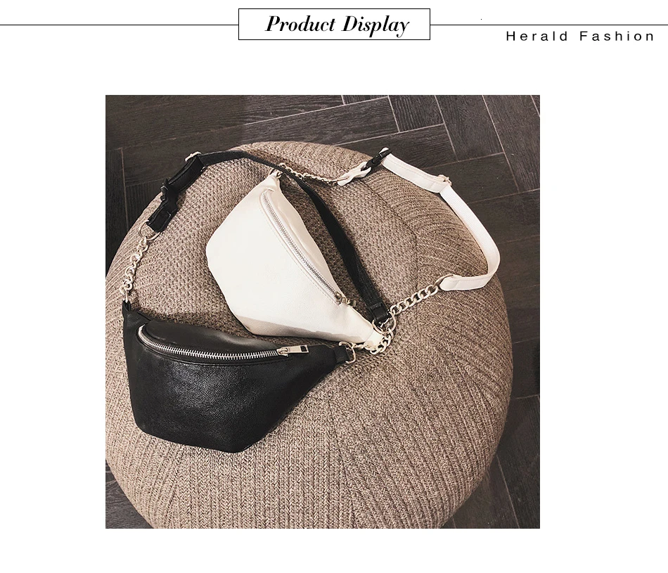 Модная качественная поясная сумка Herald из искусственной кожи, винтажная Водонепроницаемая женская сумка на ремне с цепочкой для прогулок, сумка для телефона Bolosa