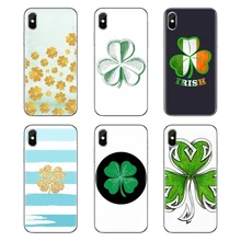 ТПУ чехол с рисунком "четырехлистный клевер счастливый листья дизайн для htc U11 один M7 M8 A9 M9 M10 E9 Desire 630 530 626 628 816 820 Motorola G G2 G3(China)