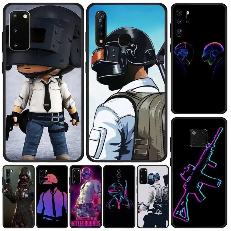 PUBG Game Player Black Soft TPU Phone Case For OPPO F 1S 7 9 K1 A77 F3 RENO F11 A5 A9 2020 A73S R15 REALME Pro | Мобильные телефоны