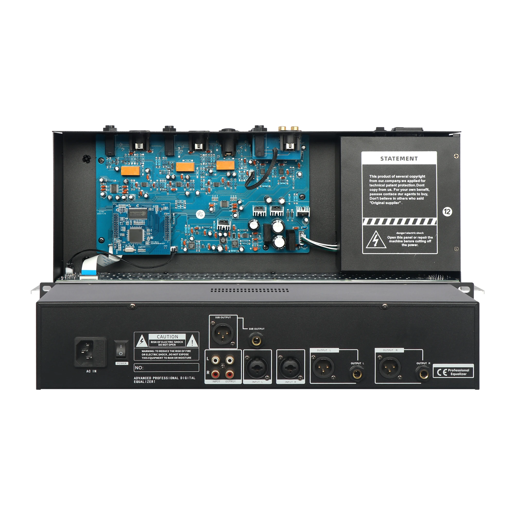 MU-231 Audio Equalizer Dual 31 Bands Digital Equaliser Profesional Sound System Equalizador Spectrum Speaker Management DGNOG