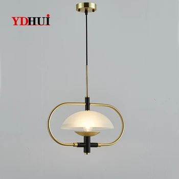 

Post-modern simple fashion dining room chandelier Nordic bedroom lamp designer model room personality study living room Chandeli