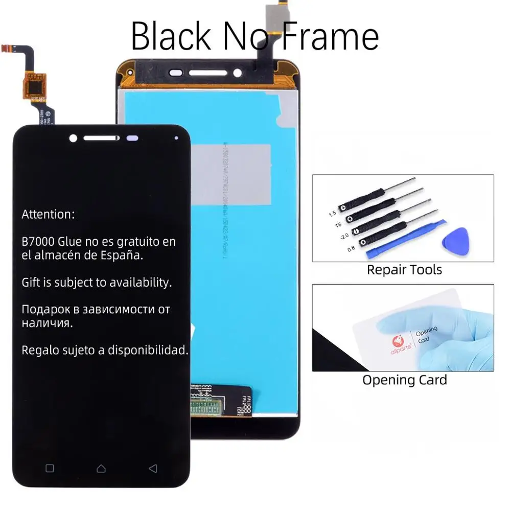 No Frame Black 1080P 5,0 ''ЖК-дисплей для lenovo K5 Plus сенсорный экран с заменой рамки K5 Plus ЖК-дисплей A6020 A6020A40 A6020A46 A40 - Цвет: No Frame Black