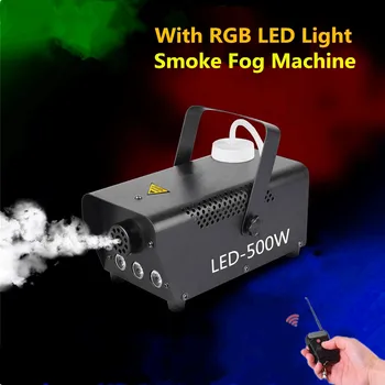 

500W Disinfection LED Smoke Machine With Wireless Remote Control Fog Machine For Weddings, Parties or Environmental Disinfection