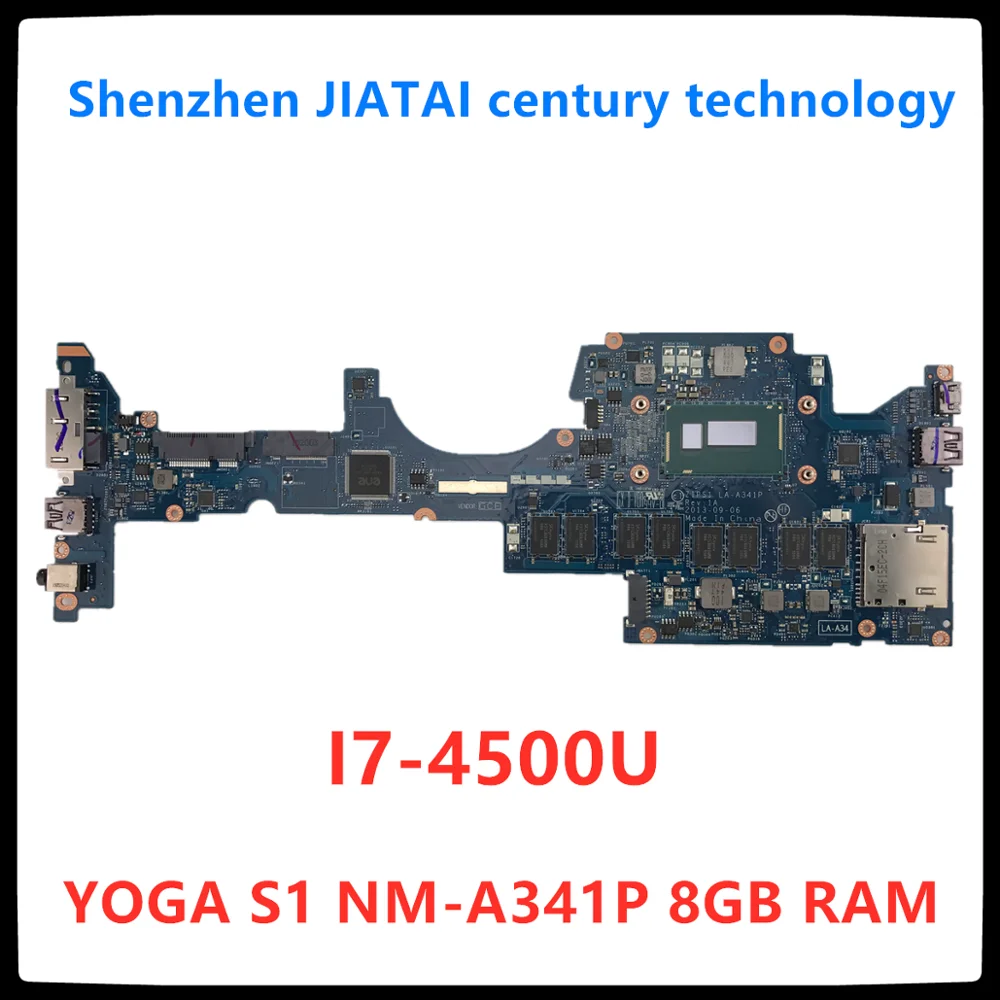 LA-A341P материнская плата для ноутбука lenovo ThinkPad YOGA S1 оригинальная материнская плата 8 ГБ-RAM I7-4500U ТЕСТ ОК
